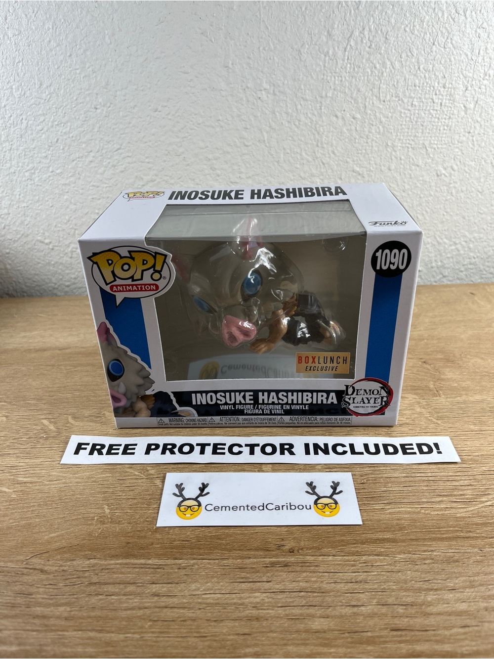 Inosuke Lounging Funko Pop #1090 BoxLunch Exclusive Demon Slayer NEAR MINT